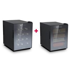 G3 Ferrari DSCH250C01 Humidor Cigar Humidifier 250 Cigars  +  G3 Ferrari DSWC12B01 Wine Cooler 12 Bottles