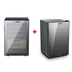 G3 Ferrari DSCH400C01 Cigar Humidifier 400 Cigars  +  G3 Ferrari DSWC28B01 Wine Cooler 28 Bottles