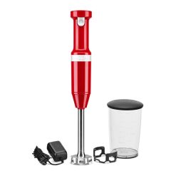 KitchenAid 5KHBBV53EER Cordless Variable  Speed Hand Blender Empire Red