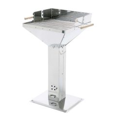 Landmann 806 Grill Ched  Square Stainless Steel Pedestal BBQ