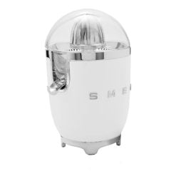 Smeg CJF11WHEU Citrus Juicer White, Glossy 50's Style Aesthetic