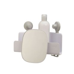 Joseph Joseph 70549 EasyStore Corner Shower Shelf with Removable Mirror