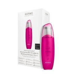 GESKE 000044 MicroCurrent & MicroDermabrasion Skin Scrubber & Blackhead Remover 9 in 1  + Free travel Bag