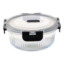 Masterpro BGMP-5678 Round Food Container 620Ml High Borosilicate Glass Foodies