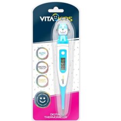 VitaPlus VK79411 Vitakids Flexi-Tip Digital Thermometers Display Box Of 16 ( 4 Frog, 4 Dog, 4 Duck, 4 Panda)