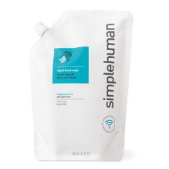 SimpleHuman CT1012EF Liquid Hand Soap Fragrance Free Refill Pouch 1L