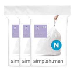 SimpleHuman CW0174 Liner Code N 45-50L Pack of 20