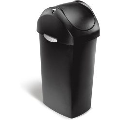 SimpleHuman CW1333 Swing Lid Bin Plastic Black 60L