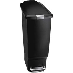 SimpleHuman CW1361 Slim Pedal Bin Plastic Black 40L