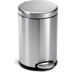 SimpleHuman CW1854CB Round Pedal Bin FPP Brushed Steel With Colour Box 3L