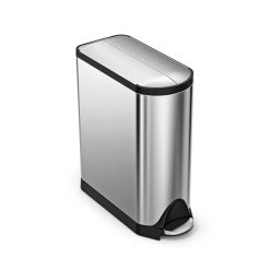 SimpleHuman CW1897 Butterfly Pedal Bin FPP Brushed Steel 45L