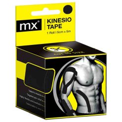 Medinox  Mx Kinesiology Tape - Black (5Cm X 5M)