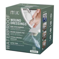 Medinox  Wound Dressing Film+Pad 5X7Cm (50'S)
