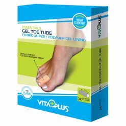 VitaPlus VP66501 Gel Toe Protector Tube ( Fabric Outer )- S/M 10 Cm