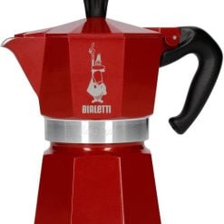Bialetti 0009223 Deco Glamor Red Moka Express 3 Cups