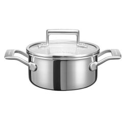 KitchenAid KC2T15EHST Dia Casserole 3 Ply With Glass Lid