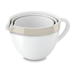 KitchenAid KBLR03NBAC Ceramic Casserole Mixing Bowl 3 Pcs