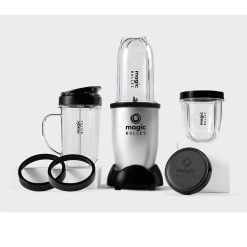 Nutribullet MB4-1012 Magic Bullet Blender 400 Watts, 11 Piece Set - Silver
