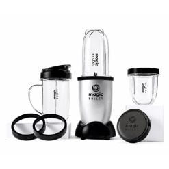 Nutribullet MB4-1012 Magic Bullet Blender 400 Watts, 11 Piece Set - Silver