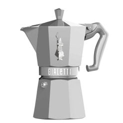Bialetti 9054 Moka Exclusive Silver 6 Cups