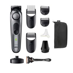 Braun BT7420 Pro Beard Trimmer  Black with Space Grey Accents  Boxed