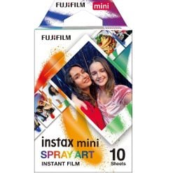 Fujifilm Instax Mini Film – 1 Pack (10 Sheets) – Spray Art Edition