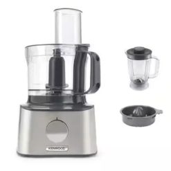 Kenwood FDM301SS Food Processor – Includes Plastic Bowl, Stainless Steel Accessories, 3D Technology, Dough Tool, Whisk, and Citrus Press,