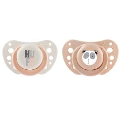 Chicco 75031.33 D- Soother Air Sil 2-6M 2Pces -Light Pink-