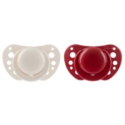 Chicco 75033.33 D- Soother Air Sil 6-16M 2Pces -Light Pink-