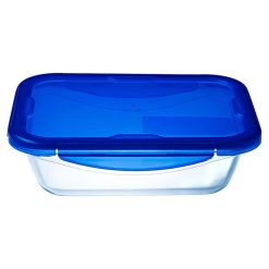 Pyrex 281PG00 Cook & Go Glass Rectangular dish with lid 0.8L
