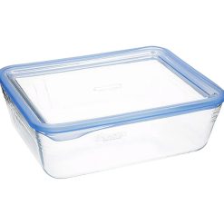 Pyrex 241A000 Rectangular Roaster with Glass Lid 0.8L 