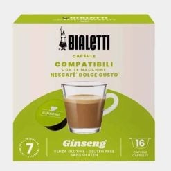 Bialetti 96080447 16 PCS Dolce Gusto Compatible Ginseng Capsules