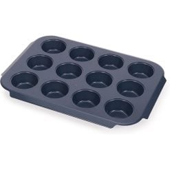 Joseph Joseph 45072 Nest™ Bake Non-Stick 12 Cup Blue Muffin Tray