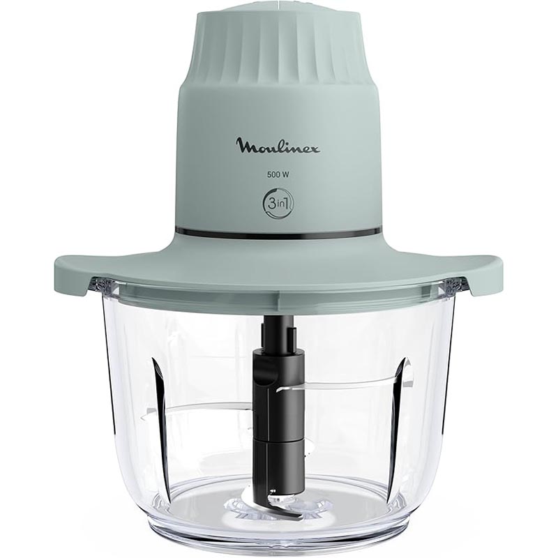 Moulinex DJ603127 Mini Chopper 500W – 1L Glass, 2 Speeds, 4 Blades