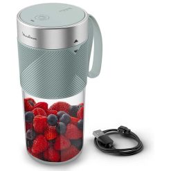 Moulinex LM1C0410 LightMix Cordless Personal Blender – 2 Speeds, Blue