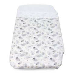 Chicco 10908.91 Crib Set 2 Pieces Up&Down N2M Forever -Grey Sheep-