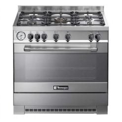 TECNOGAS P1X86G5VC COOKER 5 BURNERS SILVER 80CM