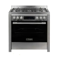 Tecnogas TCUS96GG5X 5-Burner Silver Cooker with Digital Convection