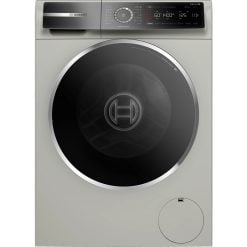Bosch WGB2440XME Series 8 washing machine, frontloader fullsize 9 kg 1400 rpm, Silver inox Energy efficiency classA+++