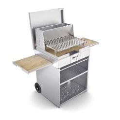 Pianeta 1140 Wood-Fired BBQ Cube – Silver