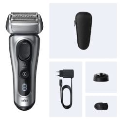 Braun Shaver 8617s Silver – Series 8 Premium Electric Shaver