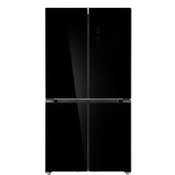 Big Chef RE-650B 4 Doors Refrigerator Black Glass