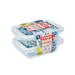 Pyrex 913S678 Cook & Go Set of 2 Rectangular Dishes + Lid