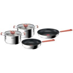 Tefal  G720S604 Optispace Cookware Set - Pan 24cm & 28cm, Casserole 18 cm & 20 cm + Lid