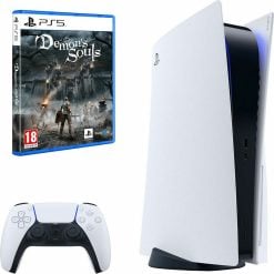 Sony PS5  Slim Console Disk Edition Demon's Souls Bundle  2 Years  Warranty