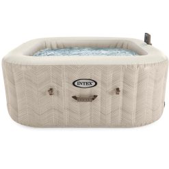 Intex Chevron Deluxe Square Inflatable Bubble Spa Set