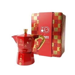 Bialetti BIA0005263 Set Moka Express Mattel 3 Cups - 80th anniversary
