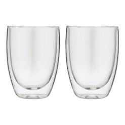Bialetti BIADBW015  Double-Wall Verona Glass Cups 250ml Set of 2