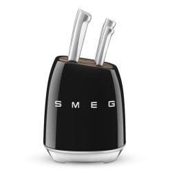 Smeg Kbsf02Bl Knife Block Set Black