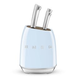 Smeg Kbsf02Pb Knife Block Set Pastel Blue